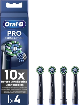 ORALB PRO CROSS ACTION BLACK OPZETBORSTEL 4ST